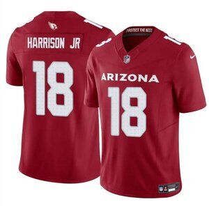 Mens Kids Youths Marvin Harrison Jr Red Vapor Stitched Jersey